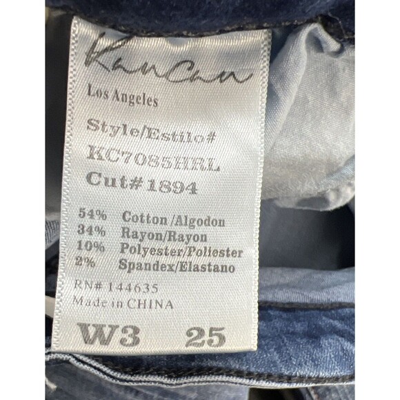 KanCan Blue Denim Skinny Preppy  Normcore Jeans Women's Size 3/25 - Picture 11 of 16